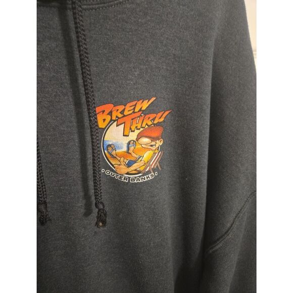 Hoodie men's outerbanks vintage brew thru size 2xl - Picture 6 of 7